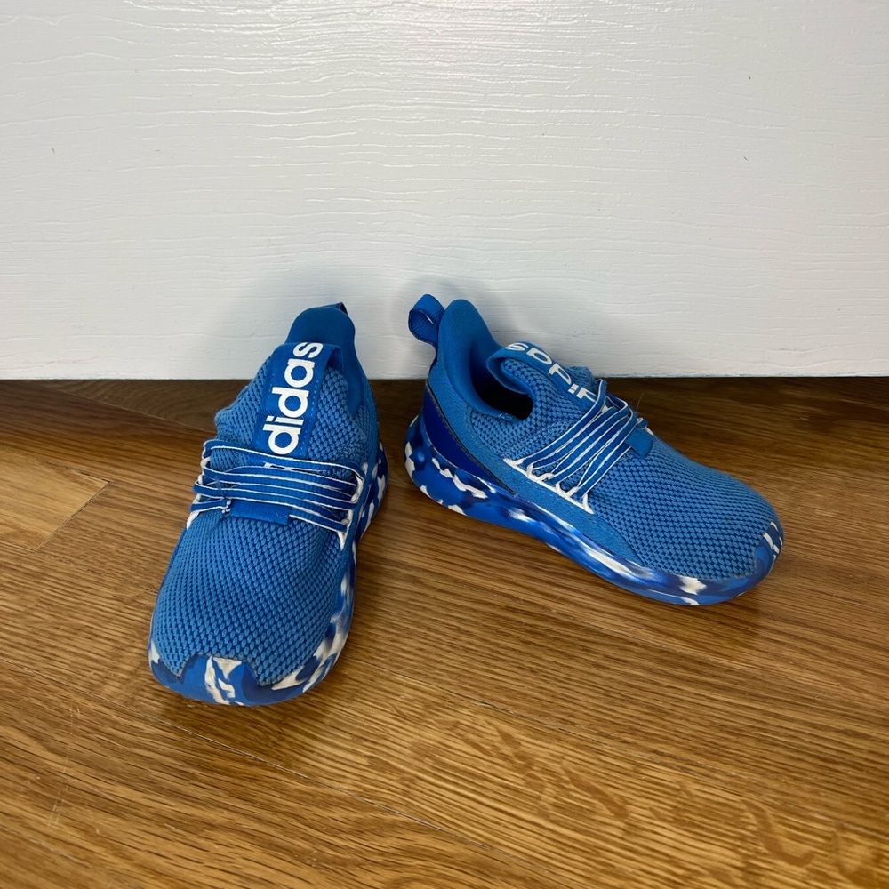 Adidas Kids Blue Slip-On Sneakers Size 10K | Lightweight Play Shoes